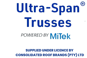 Ultra-Span&reg; Trusses, powered by MiTek, supplied under licence by Consolidated Roof Brands (Pty) Ltd